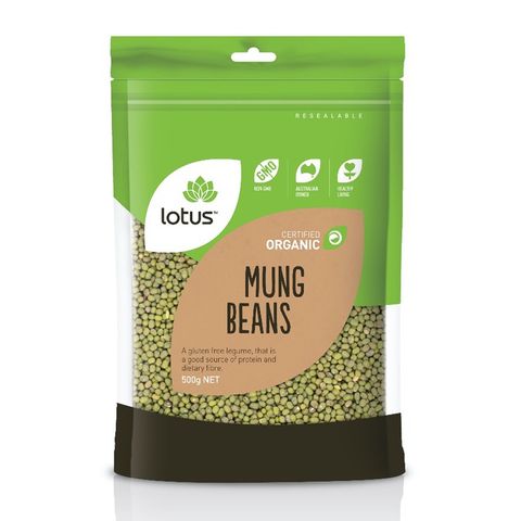 Lotus Organic Mung Beans - 500g