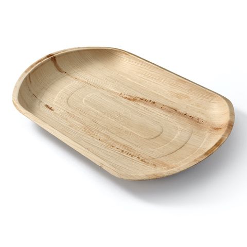 EcoSouLife Areca Leaf Medium Serving Tray 36x25cm - 3 Pack