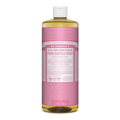 Dr Bronners Cherry Blossom Castile Liquid Soap 946ml