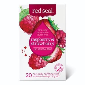 Red Seal Raspberry & Strawberry Hot or Cold Brew Tea - 20 Teabags