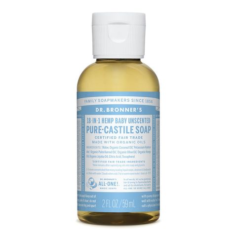 Dr Bronners Baby Unscented Castile Liquid Soap 59ml