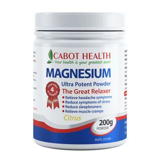 Cabot Health Magnesium Ultra Potent Powder Citrus - 200g