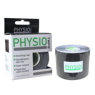 Physio Tape Black Single Roll - 5cm x 5m