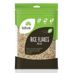 Lotus Rice Flakes Brown Rolled 500g