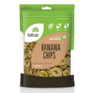 Lotus Organic Banana Chips 150g