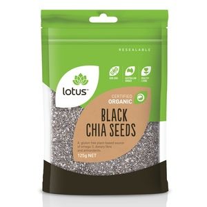 Lotus Organic Chia Seeds Black 125g