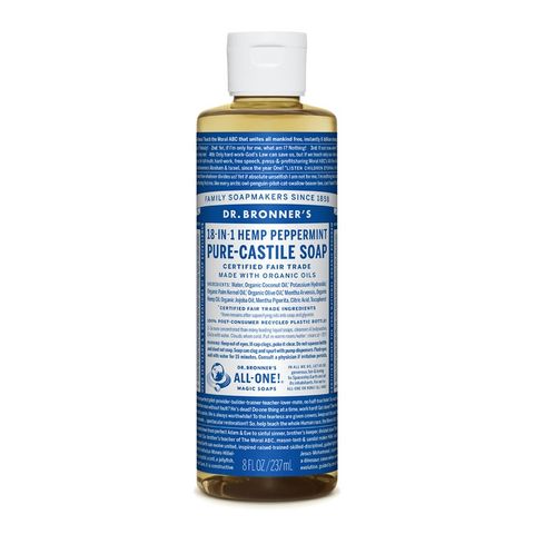 Dr Bronners Peppermint Castile Liquid Soap 237ml