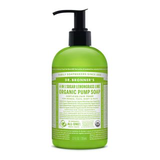 Dr Bronners 4 In 1 Sugar Lemongrass Lime Pump Soap - 355ml