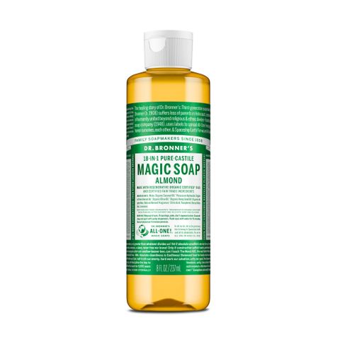 Dr Bronners Almond 18-in-1 Pure-Castile Magic Soap 237ml