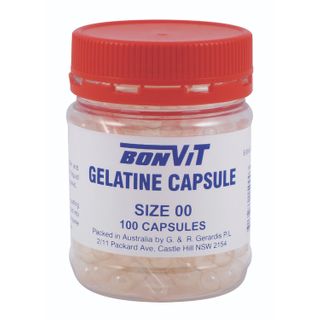 Bonvit Gelatine Capsules OO Size - 100 Caps