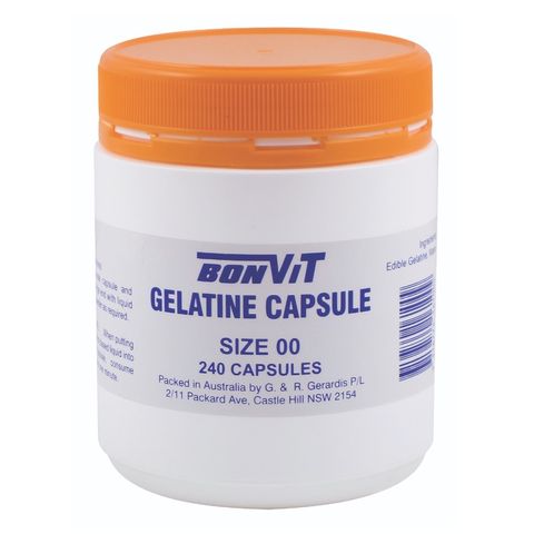 Bonvit Gelatine Capsules OO Size - 240 Caps