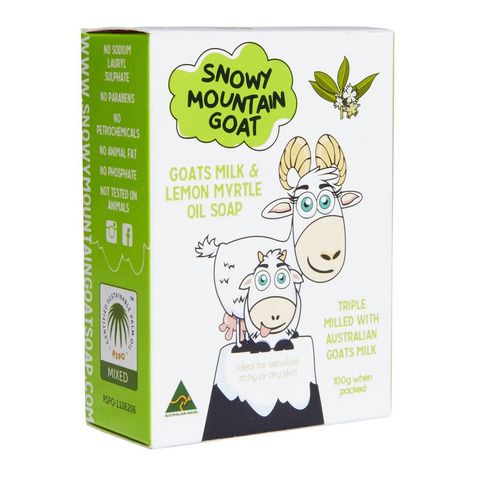 Snowy Mountain Goat Goats Milk & Lemon Myrtle Soap - 100g