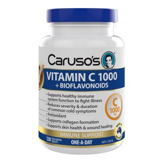 Carusos Natural Health Vitamin C 1000 + Bioflavonoids 120 Tablets