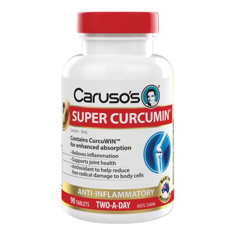 Carusos Natural Health Super Curcumin 90 Tablets