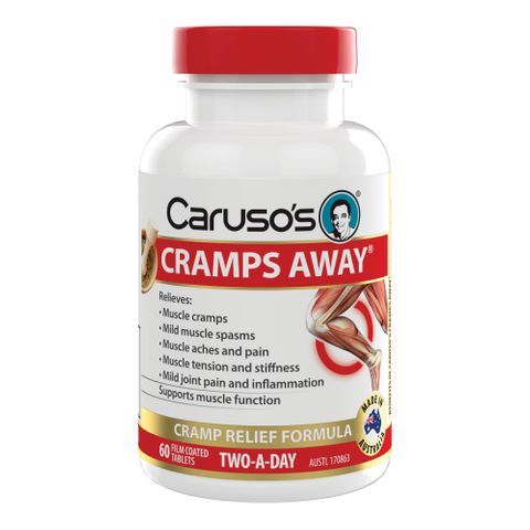 Carusos Natural Health Cramps Away 60 Tablets