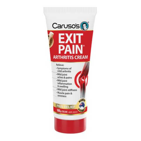 Carusos Natural Health Exit Pain Arthritis Cream 100g