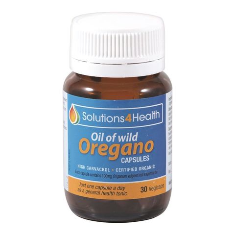 Solutions4Health Oil of Wild Oregano 100mg - 30 Caps