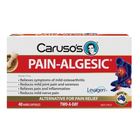 Carusos Natural Health Pain-Algesic For Joints - 40 Caps
