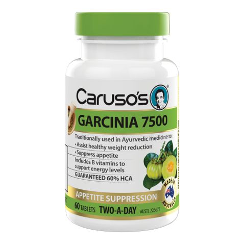 Carusos Natural Health Garcinia 7500mg 60 Tablets