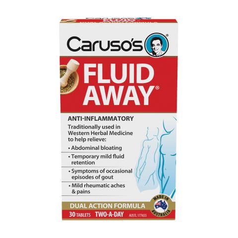 Carusos Natural Health Fluid Away 30 Tablets