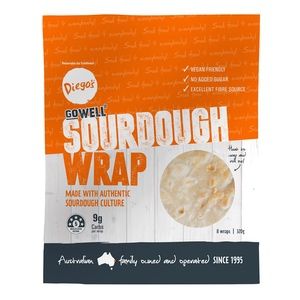 Diegos GoWell Sourdough Wrap 8 Pack