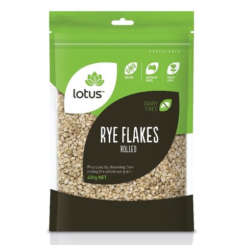 Lotus Rye Flakes (Rolled) - 450g