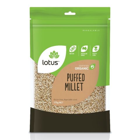 Lotus Organic Millet Puffed - 175g