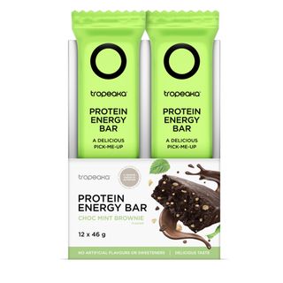 [] Tropeaka Protein Energy Bar Choc Mint 50g 12 Pack (Refrigerated)