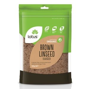 Lotus Organic Brown Linseed (Flaxseed) - 500g