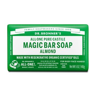 Dr Bronners Almond ALL-ONE Pure-Castile Magic Bar Soap 140g