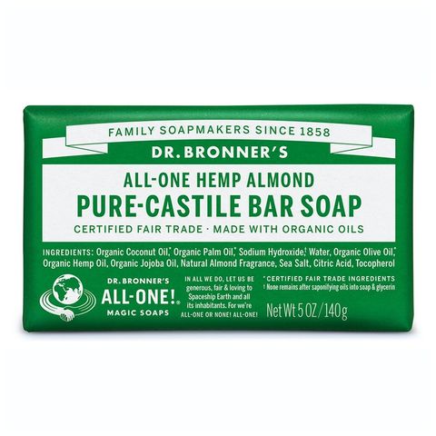 Dr Bronners Almond Pure Castile Bar Soap 140g