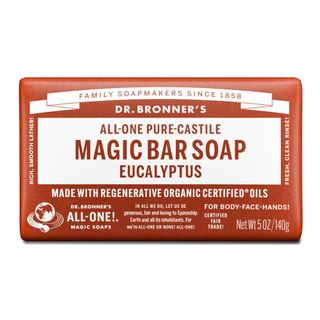 Dr Bronners Eucalyptus ALL-ONE Pure-Castile Magic Bar Soap 140g