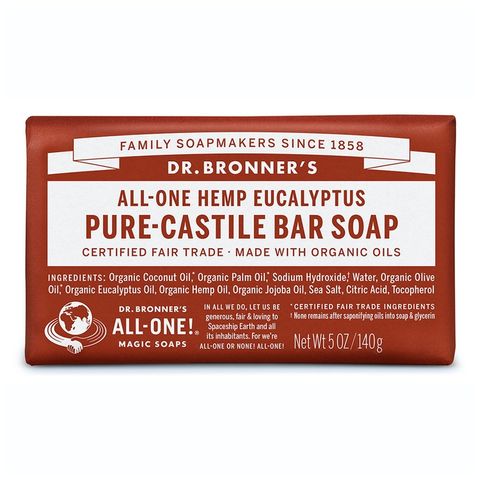 Dr Bronners Eucalyptus Pure Castile Bar Soap 140g