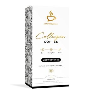 BeforeYouSpeak Collagen Coffee Unsweetened 30 serve