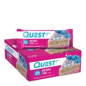 Quest Protein Bar Birthday Cake 60g 12 Pack