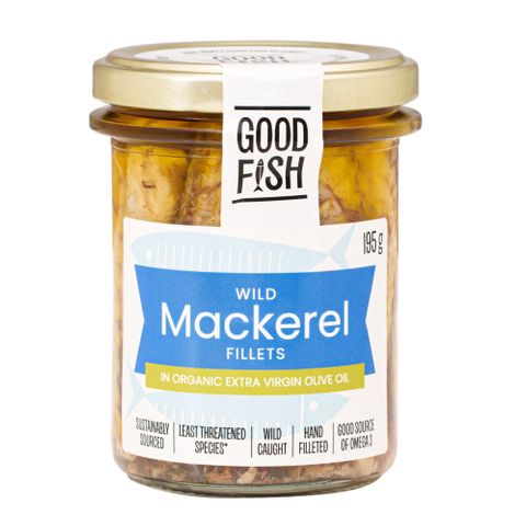 Good Fish Mackerel in Olive Oil Jar 195G