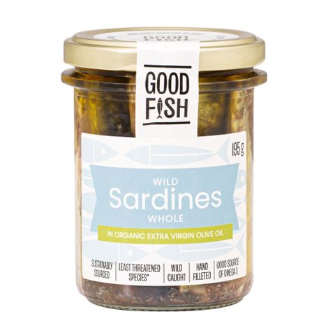 Good Fish Sardines in Olive Oil Jar 195G