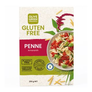 Olive Green Organics Pasta Amaranth & Rice Penne 300g