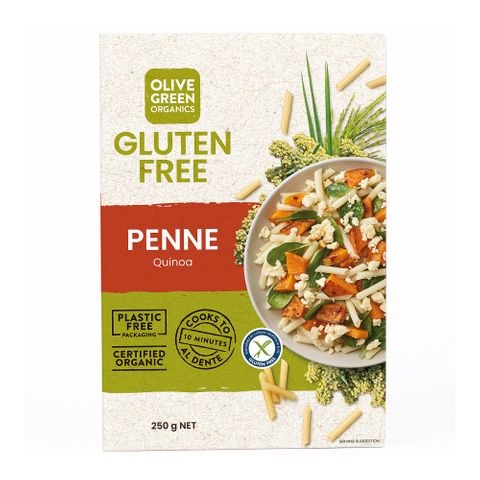 Olive Green Organics Pasta Quinoa & Rice Penne 300g