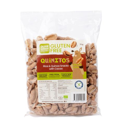 Olive Green Organics Quinitos Chocolate 70g