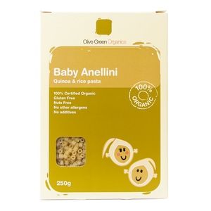 Olive Green Organics Baby Pasta Anellini Quinoa & Rice 250g