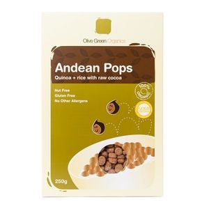 Olive Green Organics Andean Pops Chocolate 250g