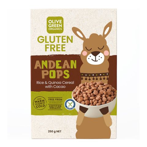 Olive Green Organics Andean Pops Chocolate 250g