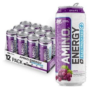 Optimum Nutrition Energy Electrolyte Drink Grape 355ml 12 Pack