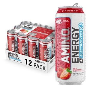 Optimum Nutrition Energy Electrolyte Drink Strawberry 355ml 12 Pack