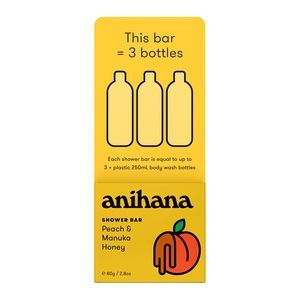 Anihana Solid Shower Bar Peach & Honey 80g