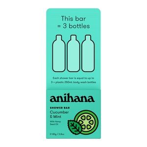 Anihana Solid Shower Bar Cucumber & Mint 80g