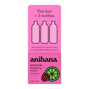 Anihana Solid Shower Bar Raspberry & Lime 80g