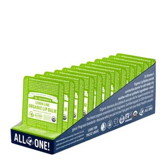 Dr Bronners Lip Balm Hang Sell Lemon Lime 12X4G