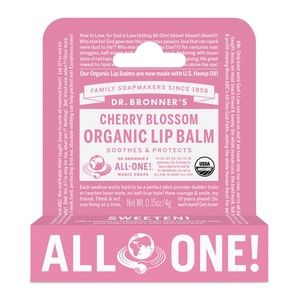 Dr Bronners Lip Balm Hang Sell Cherry Blossom 12X4G